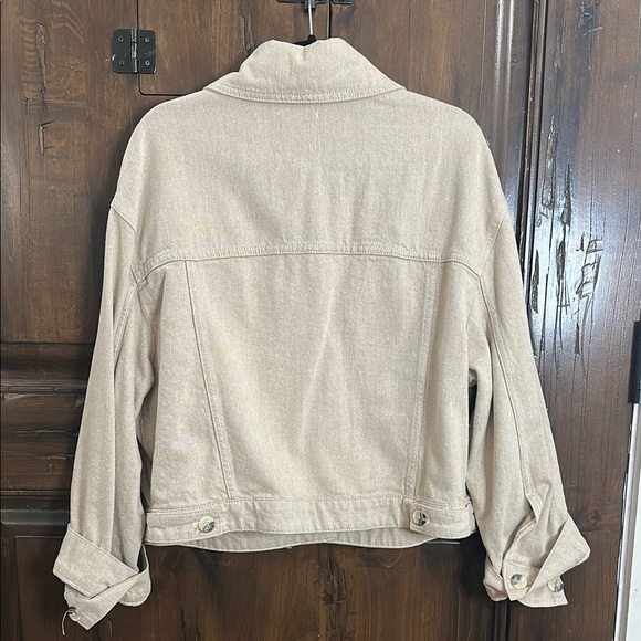 Zara Women's Cream linen blend Jacket - Picture 6 of 6